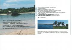 Land on the island Lombok with beachfront