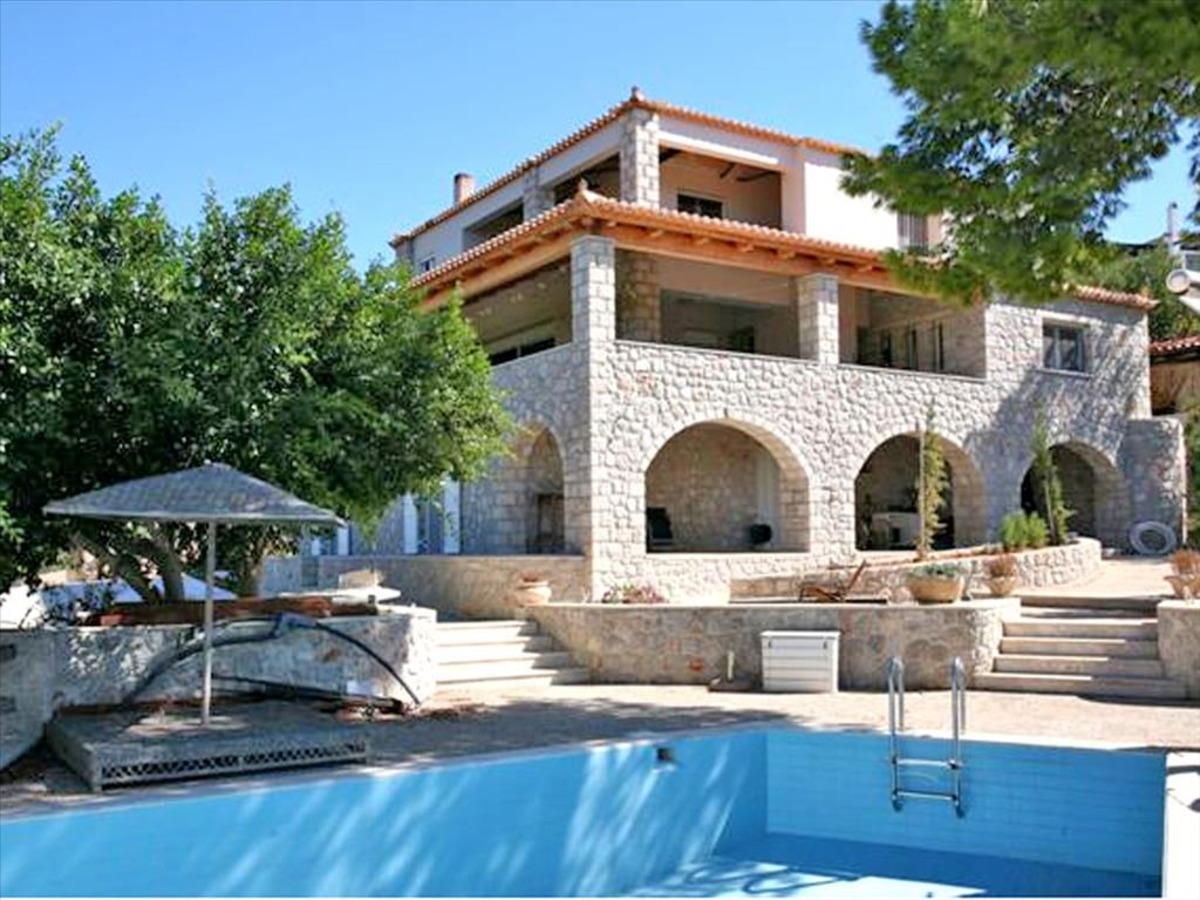 For sale 3-storey villa in Peloponnese,, mountain view
