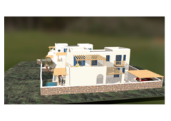 Stone houses with jacuzzi 100 m from the sea, 155m2, 3 bedrooms