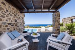 For Sale Designer Stone Villa with Sea Views in Keramoti, Chania