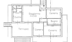 Penthouse with independent entrance, terrace on the floor and garden