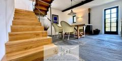 Semi-detached house with terrace overlooking the valley in Aquila d’Arroscia