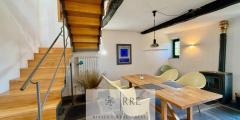 Semi-detached house with terrace overlooking the valley in Aquila d’Arroscia