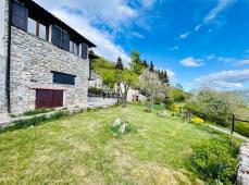 For sale finely renovated house in a mountain village with sea views