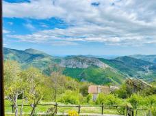 For sale finely renovated house in a mountain village with sea views