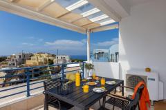 For sale is a luxury apartment in Lygaria, Crete