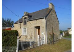 Typical Breton cottage - stone built slate roof.