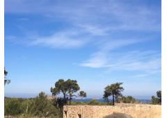 Land with sea views in Ibiza island