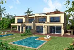 Twin house villa for sale in New Cairo City compound Katameya Gardens